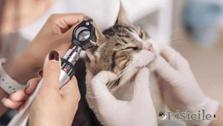 Katės ausų veterinaras
